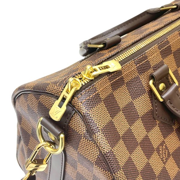 2300038743619 9 LOUIS VUITTON Speedy Bandouliere 30 Ebene Damier Canvas Bag