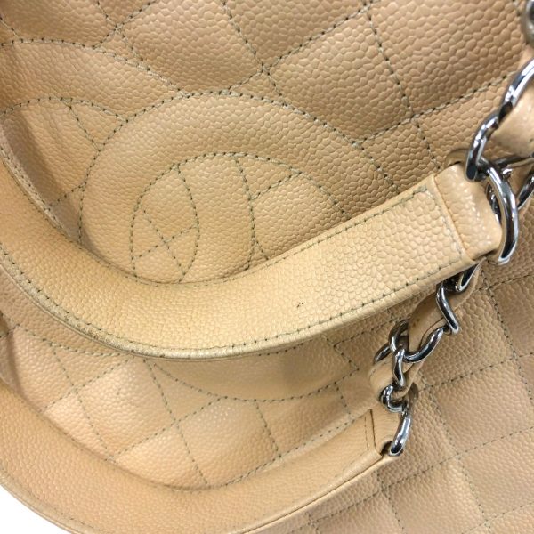 2300038743671 14 CHANEL GST chain tote beige caviar skin tote bag