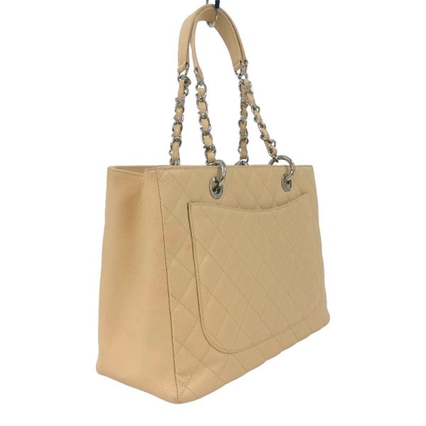 2300038743671 16 CHANEL GST chain tote beige caviar skin tote bag