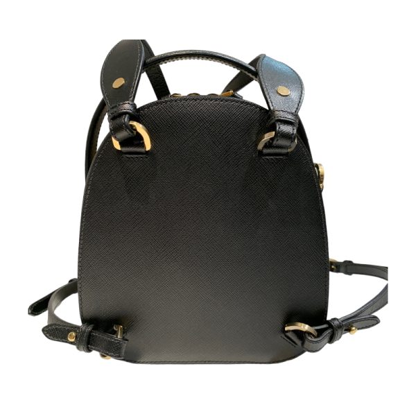 2300038804679 2 PRADA Saffiano Odette Backpack Black Rucksack