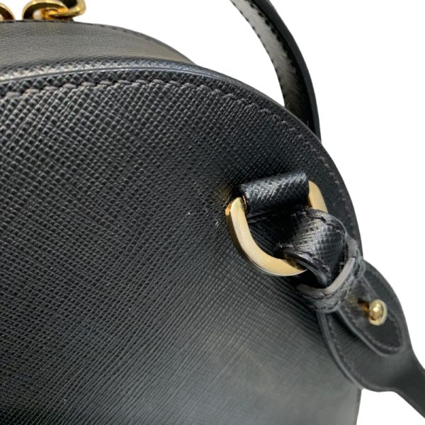 2300038804679 6 PRADA Saffiano Odette Backpack Black Rucksack