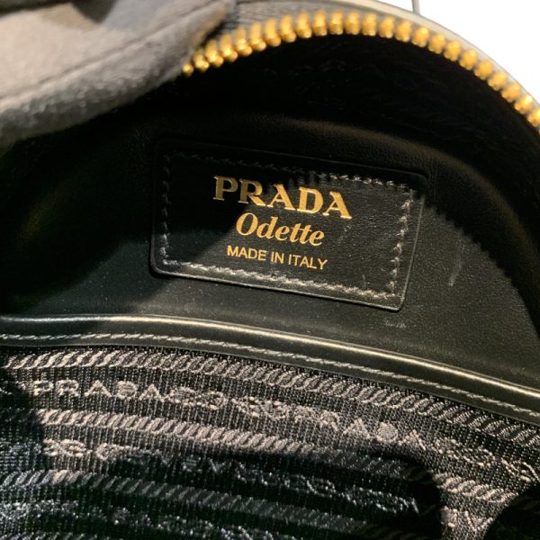 2300038804679 9 PRADA Saffiano Odette Backpack Black Rucksack