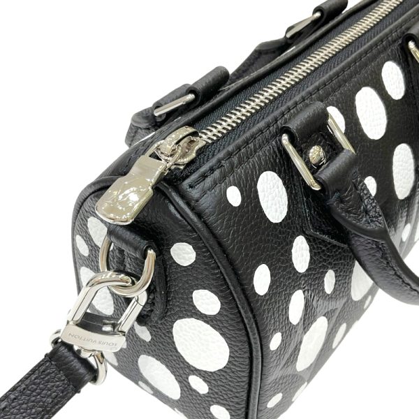 2300038812186 8 LOUIS VUITTON Nano Speedy Yayoi Kusama Black White Empreinte Mini Shoulder Bag