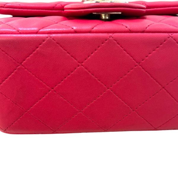 2300038825667 12 CHANEL Mini Matelasse 18 Pink Lambskin Shoulder Bag