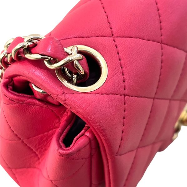 2300038825667 14 CHANEL Mini Matelasse 18 Pink Lambskin Shoulder Bag