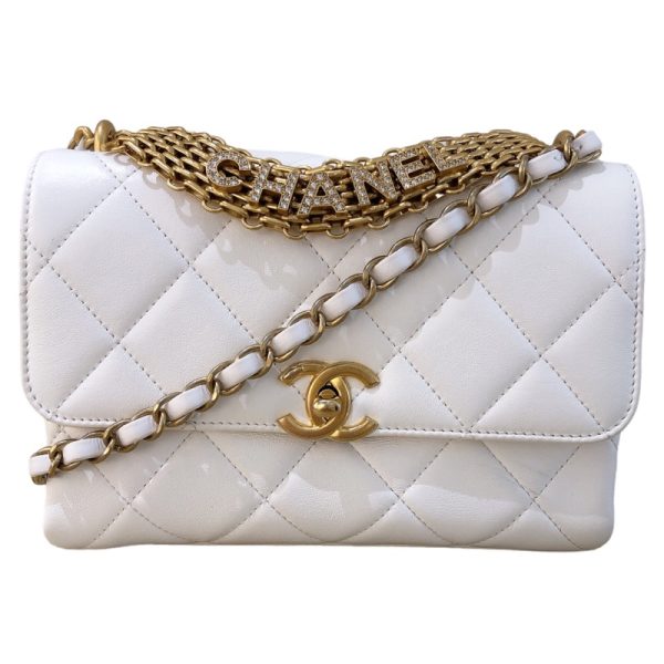 2300038826114 1 CHANEL Chain Shoulder Bag Calf Shoulder Bag