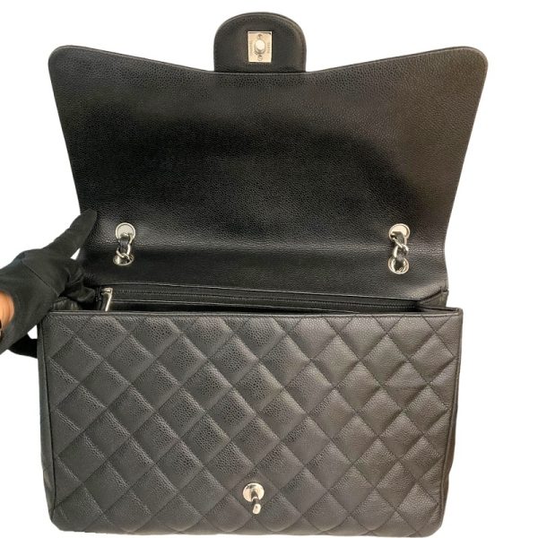 2300038826220 9 CHANEL Deca Matelasse 34 Black caviar skin shoulder bag