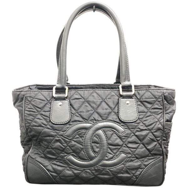 2300038826282 CHANEL Paris York Line Tote Bag Nylon Calf Tote Bag