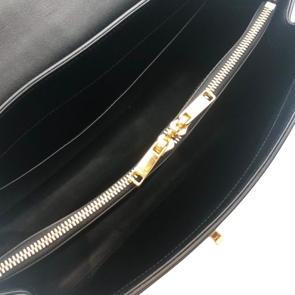 2300038963802 7 CELINE Saise Medium Black Calf Handbag