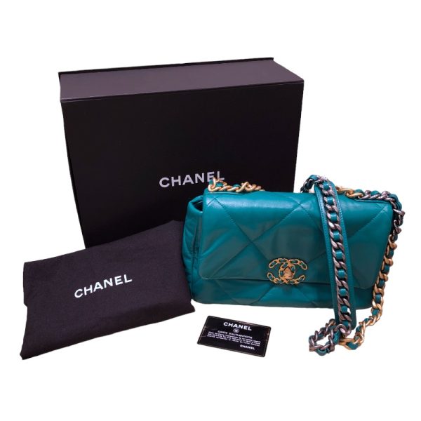 2300039075030 15 CHANEL Chain Shoulder Bag AS1160 Green Lambskin GDSV Shoulder Bag