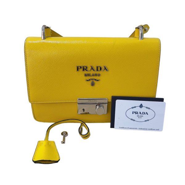 2300039089518 19 PRADA shoulder bag yellow