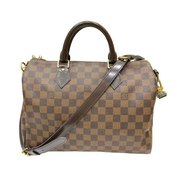 2300039273177 1 LOUIS VUITTON Speedy Bandouliere 30 Ebene Damier 2way Bag