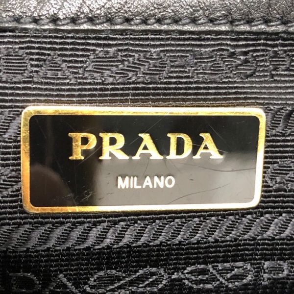 2300039328389 6 PRADA Jacquard Tote Black Campus Handbag