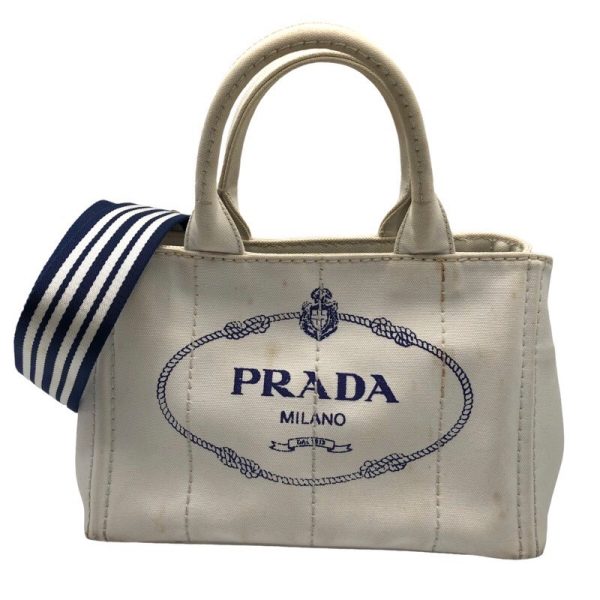 2300039328433 PRADA Kanapa Mini 1BG439 Cotton Handbag