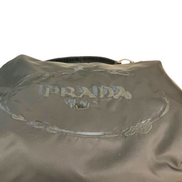 2300039328563 4 PRADA nylon one shoulder black nylon shoulder bag