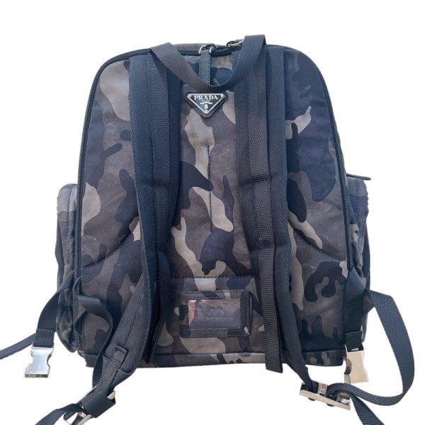 2300039329348 2 PRADA Camouflage Backpack Black Nylon Rucksack