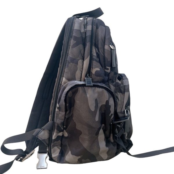 2300039329348 4 PRADA Camouflage Backpack Black Nylon Rucksack