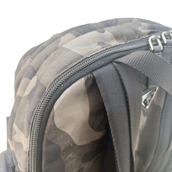 2300039329348 9 PRADA Camouflage Backpack Black Nylon Rucksack