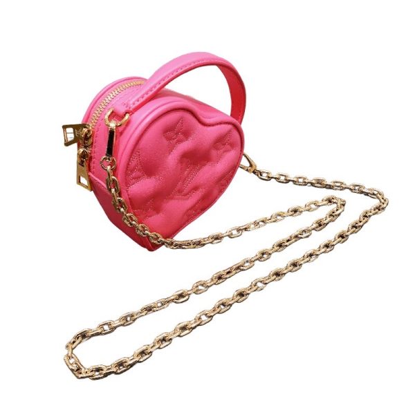 2300039329911 3 LOUIS VUITTON Pop My Heart Pouch Pink Bubble Gram Bag