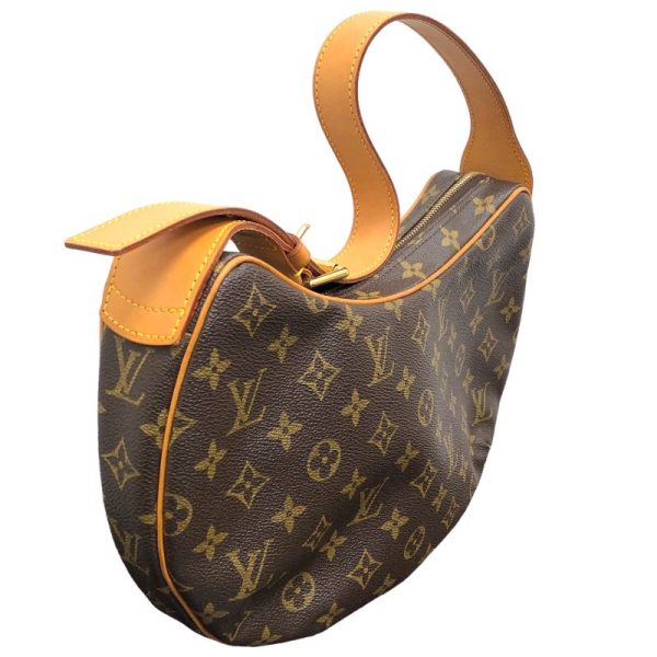 2300039389861 1 LOUIS VUITTON Croissant MM M51512 Brown Shoulder Bag