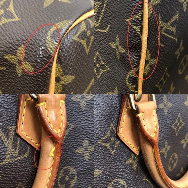 2300039481121 19 c LOUIS VUITTON Speedy 30 M41526 Brown Monogram Handbag