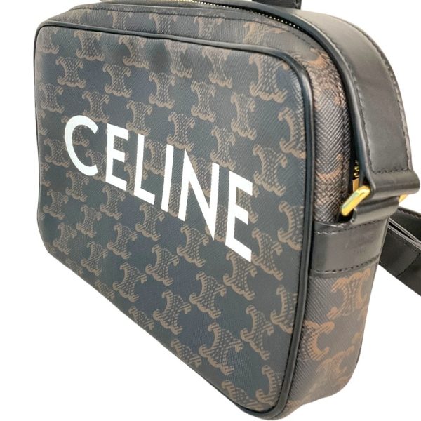 2300039497214 2 Celine Medium Messenger Black Triomphe Shoulder Bag