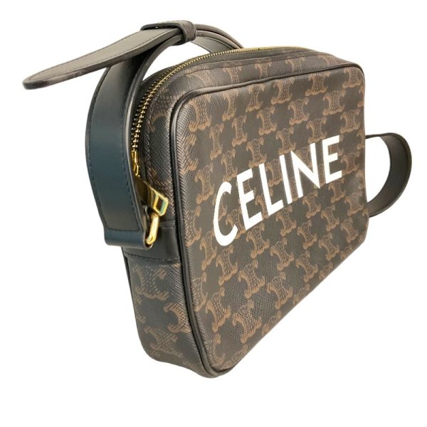 2300039497214 3 Celine Medium Messenger Black Triomphe Shoulder Bag