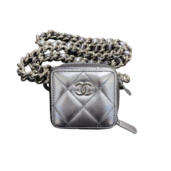 2300039596320 1 CHANEL Coco Punk Cube Shoulder Bag Lambskin Shoulder Bag