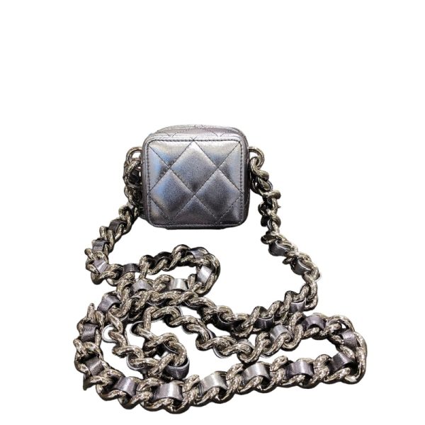 2300039596320 2 CHANEL Coco Punk Cube Shoulder Bag Lambskin Shoulder Bag