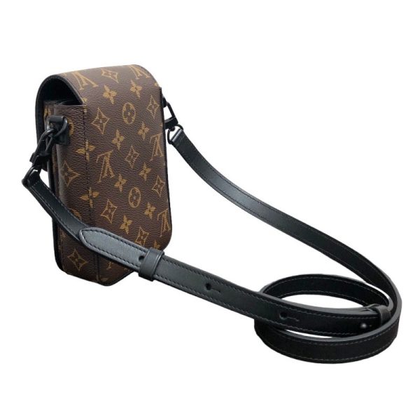 2300039596634 1 LOUIS VUITTON S lock Wearable Wallet Brown Macassar Shoulder Bag