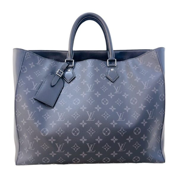 2300039597198 1 LOUIS VUITTON Grand Sac Black Monogram Eclipse Tote Bag