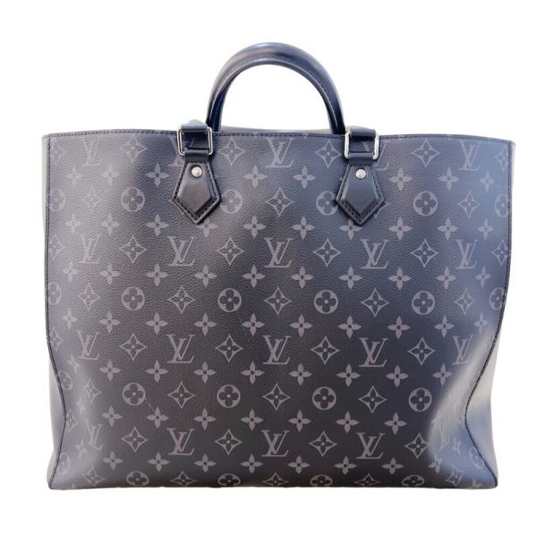 2300039597198 2 LOUIS VUITTON Grand Sac Black Monogram Eclipse Tote Bag