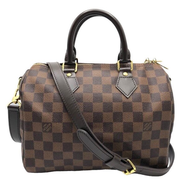 2300039597242 LOUIS VUITTON Speedy Bandouliere 25 Brown Damier Shoulder Bag