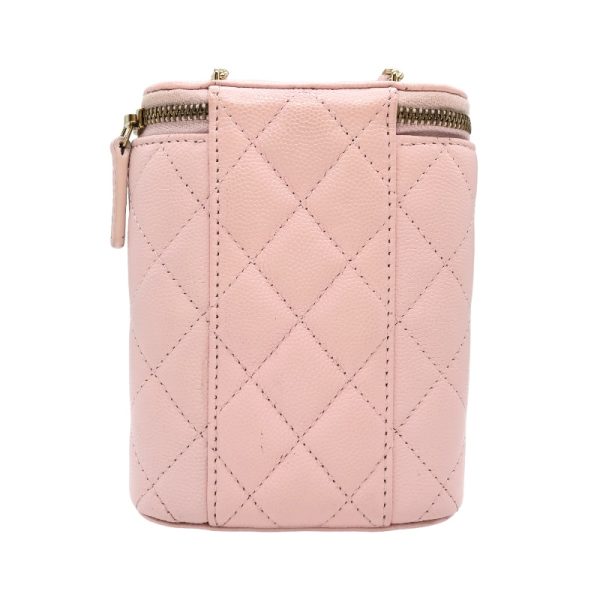 2300039598157 3 CHANEL small vanity case pink caviar skin shoulder bag