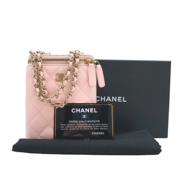 2300039598157 7 CHANEL small vanity case pink caviar skin shoulder bag