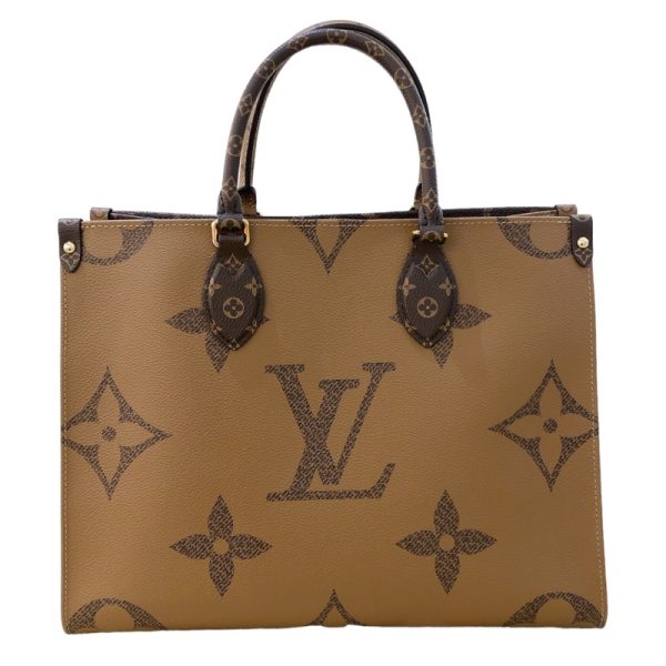 2300039745001 2 LOUIS VUITTON On the Go MM Brown Monogram Giant Handbag