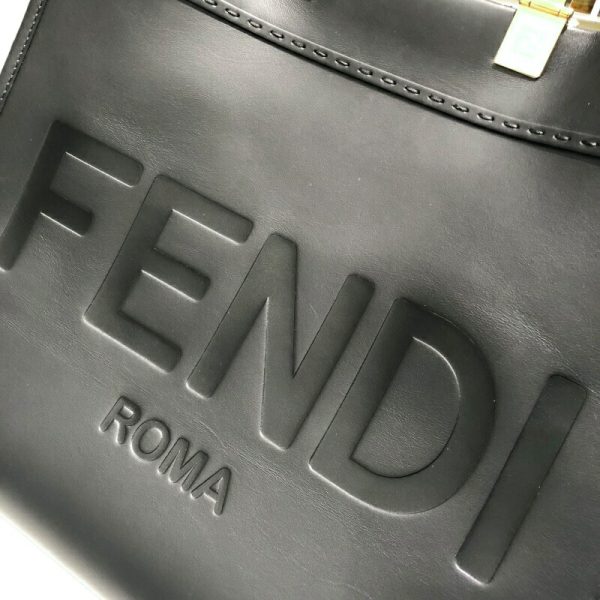 2300039745346 7 FENDI Sunshine Medium Black Tote Bag