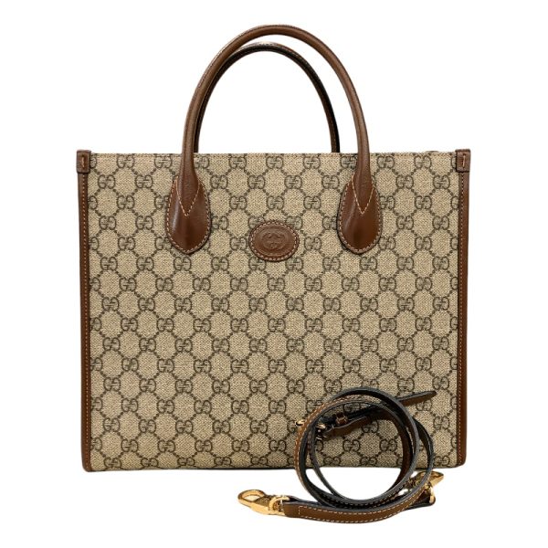 2300039749283 1 GUCCI GG Small Tote Bag Brown