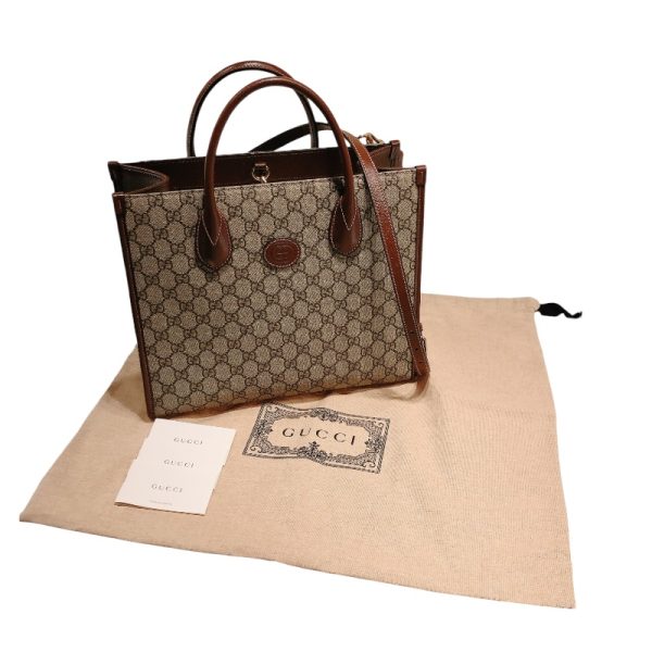 2300039749283 16 GUCCI GG Small Tote Bag Brown