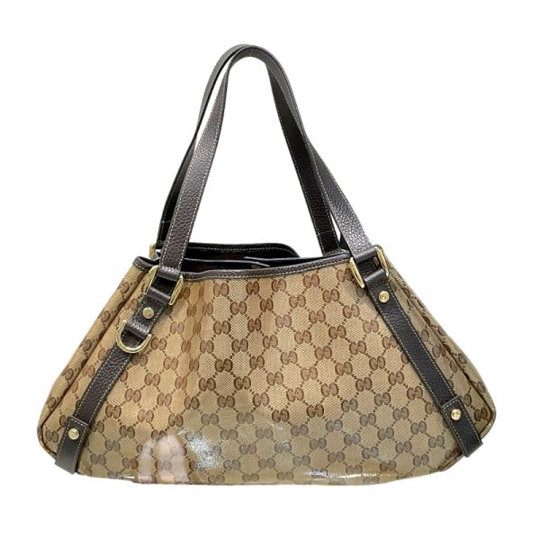 2300039751354 2 GUCCI tote bag GG crystal brown canvas tote bag