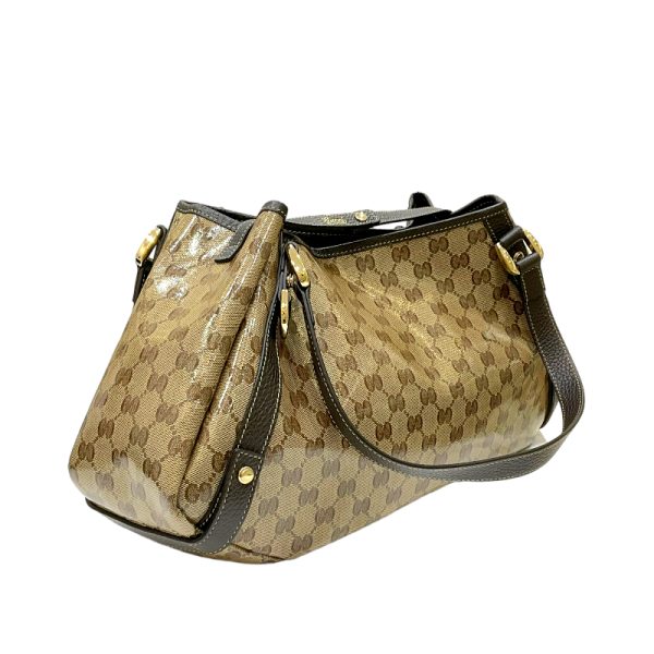 2300039751354 4 GUCCI tote bag GG crystal brown canvas tote bag