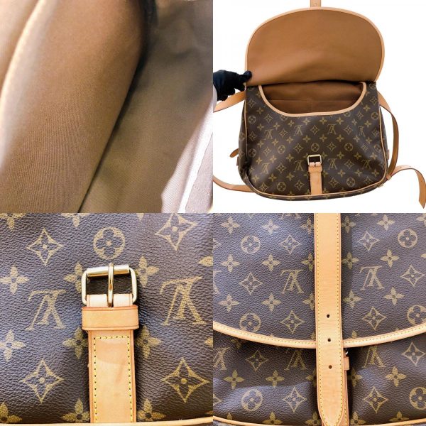 2300039765870 19 c LOUIS VUITTON Saumur 35 M42254 Brown Shoulder Bag