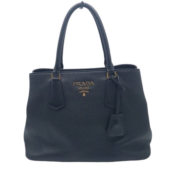 2300039815865 PRADA Vitello Dyno 2WAY tote bag Black Vitello