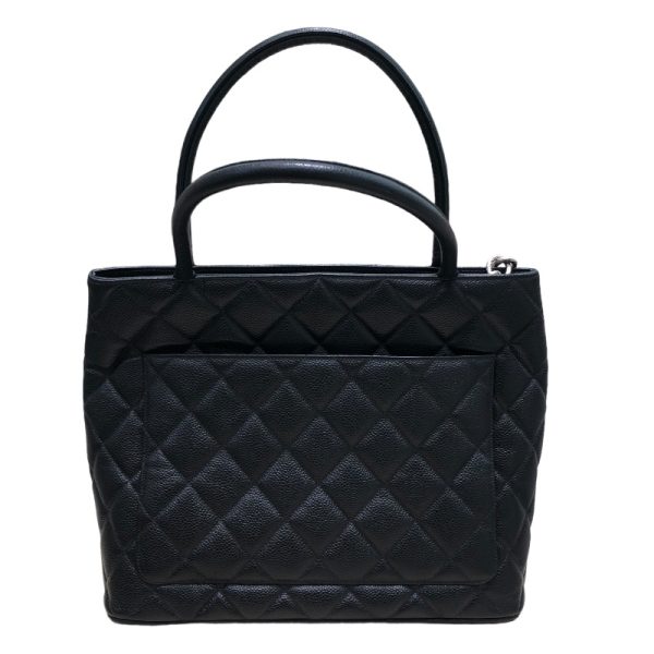 2300039821552 2 CHANEL tote black caviar skin SV handbag