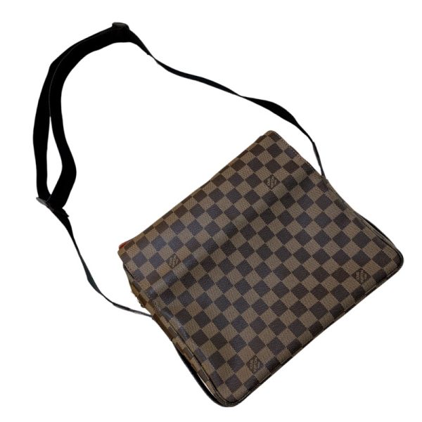 2300039821729 4 LOUIS VUITTON Naviglio N45255 Brown Damier Shoulder Bag