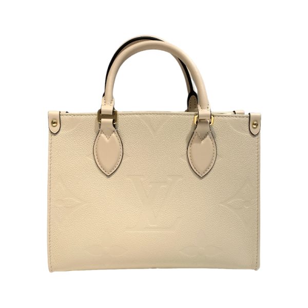 2300039826809 2 LOUIS VUITTON On the Go PM Empreinte White Shoulder Bag