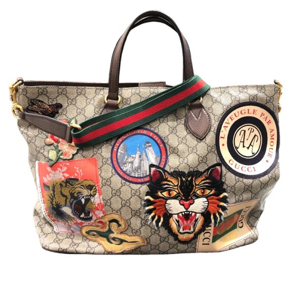 2300039828155 1 GUCCI Courier Tote Bag Soft GG Supreme Tote Bag