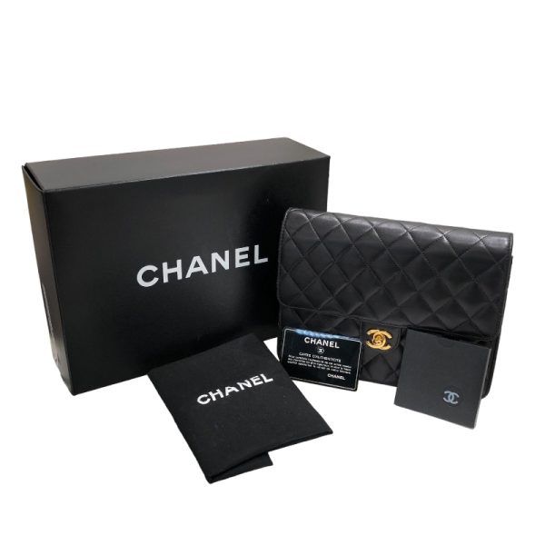 2300039828469 8 CHANEL Matelasse 22 Black Lamb Shoulder Bag