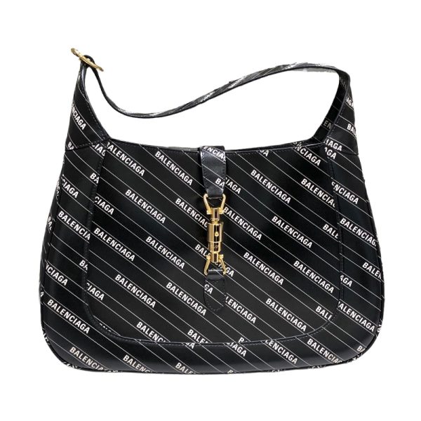 2300039829305 GUCCI Jackie 1961 medium bag black calf shoulder bag