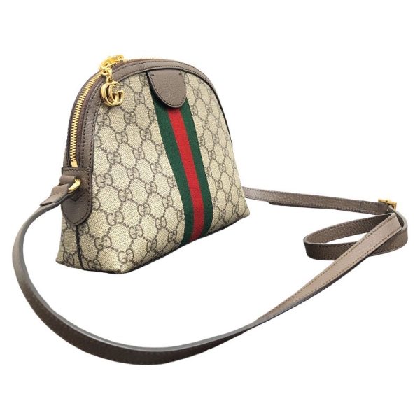 2300039829350 2 GUCCI Ophidia GG Shoulder Bag Brown GG Supreme